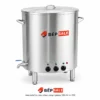 Nồi nấu cháo công nghiệp 100 lít NC-100 chụp chính diện trên nền trắng