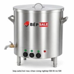Nồi nấu cháo công nghiệp 120 lít NC-120 chụp góc nghiêng