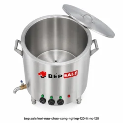 Chi tiết lòng nồi nấu cháo công nghiệp 120 lít NC-120 nhìn từ trên xuống