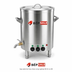 Nồi nấu cháo công nghiệp 50 lít NC-50 chụp góc nghiêng trên nền trắng