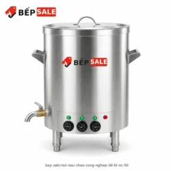 Nồi nấu cháo công nghiệp 50 lít NC-50 dùng điện, dầu dẫn nhiệt chống khê cháy. Tư vấn cấu hình 220V/380V qua Hotline/Zalo 094 692 3636.