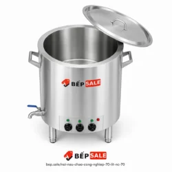 Lòng nồi nấu cháo công nghiệp 70 lít NC-70 nhìn từ trên xuống