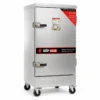 Tủ nấu cơm 12 khay dùng điện TCD-12 nhìn góc nghiêng trên nền trắng